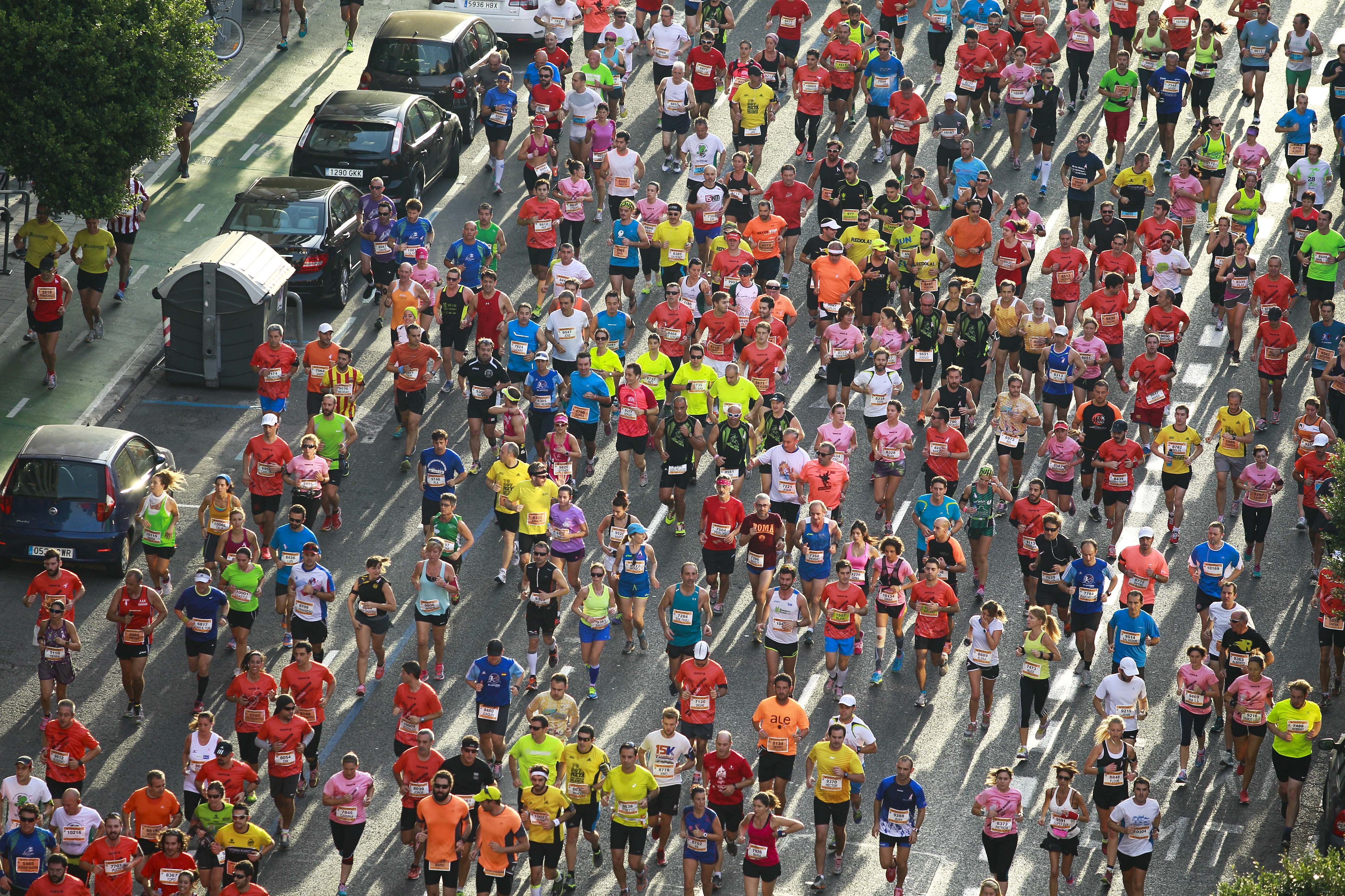MEDIA MARATON DE VALENCIA. AVENIDA DEL PUERTO